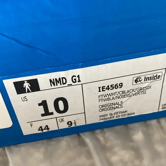 ☀️ADIDAS NMD_G1 Men’s 9+10 white black - Picture 14 of 15